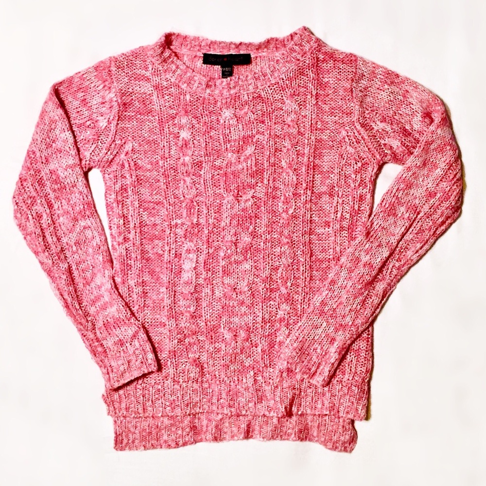 Pink High-Low Sweater by Derek Heart